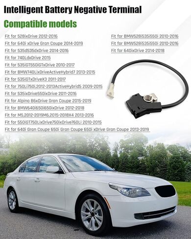 61219302358 محطة سلبية للبطارية الذكية تناسب BMW 5 6 7 Series/F18 F01 F02 F07 F10/ X1 X3 X5 X6 2009-2017 استبدال 61219302356 61219253082 in Kuwait
