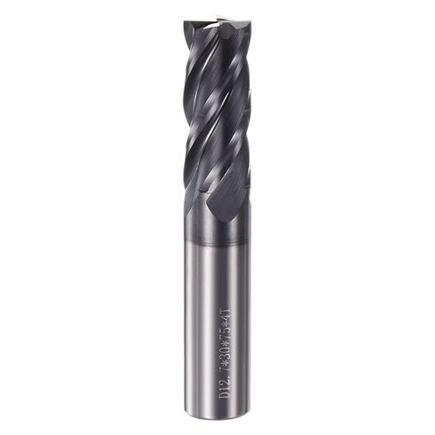 HARFINGTON 4pcs Square End Mills 1/4" Cutting Dia HRC 60 4 Flutes AlTiN Coating Tungsten Steel Carbide Mill Bit for Hardened Steels in Saudi Arabia