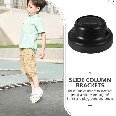 Protective Cover and Playground Slide Post Connectors, Black Adaptive Safety Ground Cover for Gym Equipment and Outdoor Play Sets, Fitness Equipment Protection Accessory in Kuwait