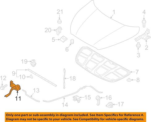 Genuine Hyundai 81130-3X000 Hood Latch Assembly in Kuwait