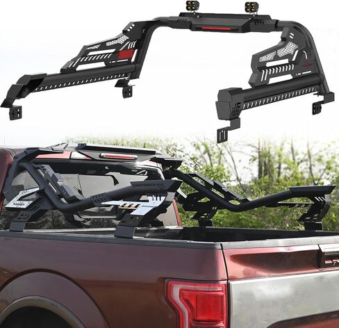 Adjustable Roll Bar for Full-Size & Mid- Size Pickup Trucks, Sport Bar Chase Rack Compatible with Dodge Ram 1500/2500/3500,Ford F-150/F-250/F-350, Toyota Tundra,GMC Sierra,Chevy Silverado,Titanra in Kuwait