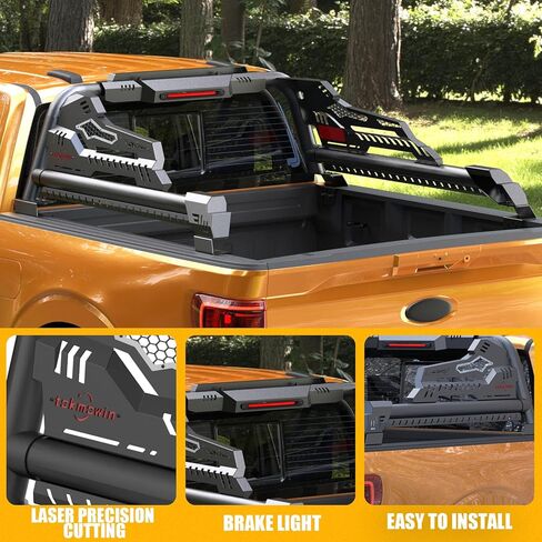 Adjustable Roll Bar for Full-Size & Mid- Size Pickup Trucks, Sport Bar Chase Rack Compatible with Dodge Ram 1500/2500/3500,Ford F-150/F-250/F-350, Toyota Tundra,GMC Sierra,Chevy Silverado,Titanra in Kuwait