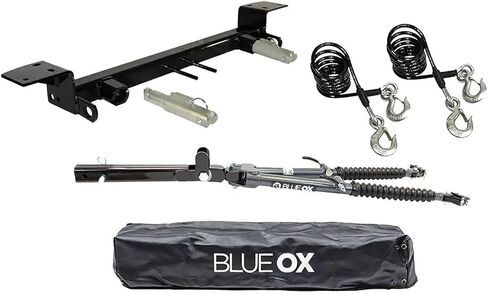 مجموعة قضيب السحب Blue Ox Alpha، متوافقة مع سيارة جيب رانجلر JL 2018-2026، وقضيب سحب فولاذي بوزن 8,500 رطل مع لوحة أساسية، وكابلات أمان، وغطاء، وأسلاك رباعية الاتجاهات، وشعار وصلة وصل صلبة 3 بوصات in Kuwait