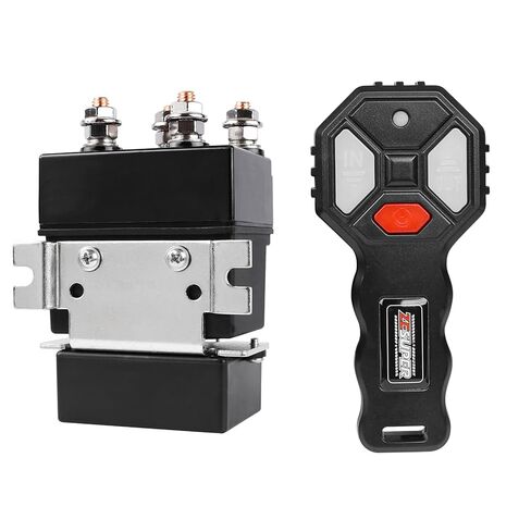 ZESUPER Solenoid Winch 12V 250A Winch Relay Contactor for 2000-5500lb Winches ATV UTV Winch Control Kit with Wireless Remote Universal Winch Accessories in Kuwait