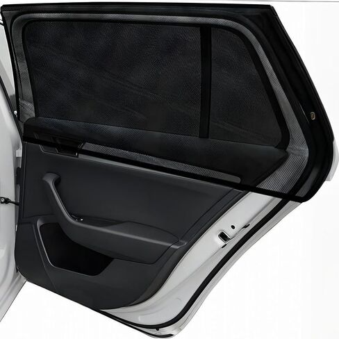2 pcs Car Window Shade for 2017-2024 2025 2026 Ford F-250/F-350/F450 Door Frame Mesh Window Sock Over The Door Sunshade Baby Sun Blocker Automotive Bug Screen,Front in Saudi Arabia