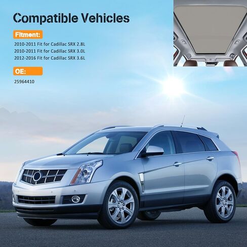 ECCPP Sunroof Shade Compatible with 2010-2011 for Cadillac for SRX 2.8L Sunshade Shade Curtain Cover in Kuwait