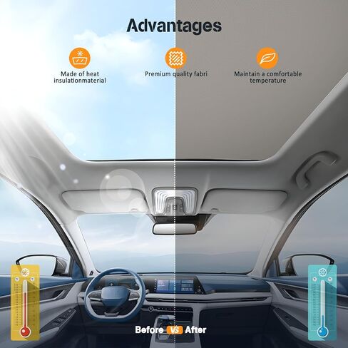 ECCPP Sunroof Shade Compatible with 2010-2011 for Cadillac for SRX 2.8L Sunshade Shade Curtain Cover in Kuwait