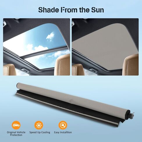 ECCPP Sunroof Shade Compatible with 2010-2011 for Cadillac for SRX 2.8L Sunshade Shade Curtain Cover in Kuwait