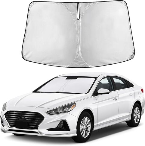 Autovir Windshield Sun Shade Fit for 2015-2017 2018 2019 Hyundai Sonata Sunshade, Front Car Window Shades Sun Visor, Blocks UV Rays & Heat, Car Accessories in Kuwait