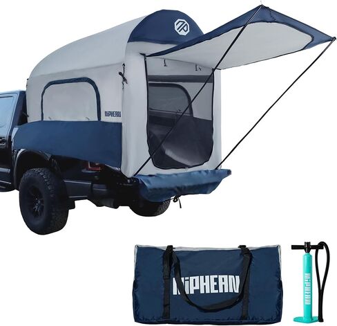 Niphean Truck Bed Tent for Camping 5.5ft-8ft for 2+1 People, 2 Mins Fast Setup Inflatable Pickup Truck Tent, PU 3000mm Waterproof & High-Strength Windproof, Spacious Interior for Multi-Landscape in Kuwait