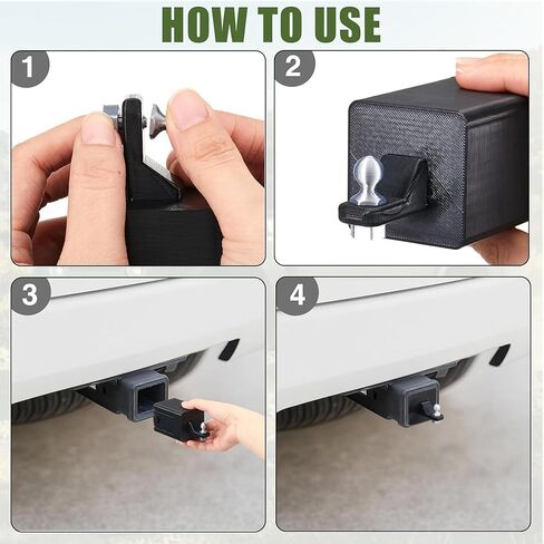 Yalikop 2 Pcs Funny Car Prank Gifts, 2 Inch Tiny Trailer Hitch Cover Widdle Wadder Little Ladder Magnet Magnetic Mini Novelty Car Gag Accessories for SUV Truck Refrigerator(Silver Hitch Ball) in Kuwait