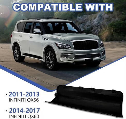 850181LA0H غطاء وصلة المقطورة، غطاء ممتص الصدمات الخلفي السفلي الأسود متوافق مع 2011 2012 2013 Infiniti QX56 2014-2017 QX80 IN1180101 in Kuwait