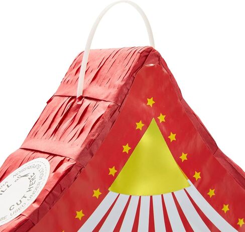 BLUE PANDA Pull String Circus Pinata - Small, 16.5 x 3 x 13 In, Red, Blue & Yellow - Carnival Pinata & Party Decoration - Pull String for Kids for Circus Themed Birthday Party in Kuwait