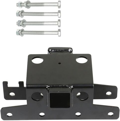 2" Trailer Hitch for Jeep for Wrangler 2018 Jk 2 & 4-Door Rear Tow Bar Step Aluminum Iron Black YI-206535T in Kuwait