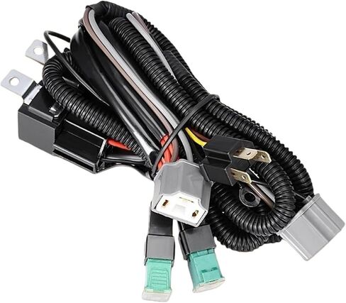 Relay Wire Harness H4 9003 Led Headlight Wiring Extension H4 9003 Headlight Relay Wiring Kit with High Heat Ceramic Plugs in Kuwait