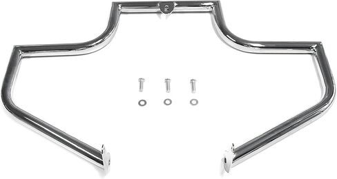 MZS Motorcycle Crash Bar Engine Guard Compatible with 2000-2017 Softail FLST FLS Heritage Deluxe Fat Boy Springer Classic Slim CVO, 1.25" Highway Bar Front Frame Guards Chrome in Kuwait