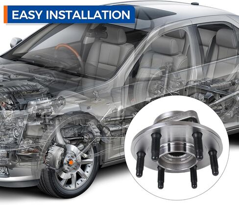 MACEL 513277 محمل العجلات ومجموعة المحور الأمامي/الخلفي لـ 08-17 Buick Enclave 09-17 Chevy Traverse، 07-16 GMC Acadia، 07-10 Saturn Outlook، 6 العروات مع ABS in Kuwait
