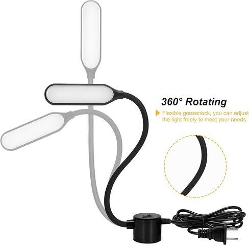 Sewing Machine Light LED Flexible Gooseneck Work Lamp with Magnetic Mount Base for Workbench Lathe Drill Press in Saudi Arabia