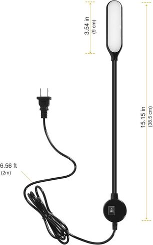 Sewing Machine Light LED Flexible Gooseneck Work Lamp with Magnetic Mount Base for Workbench Lathe Drill Press in Saudi Arabia