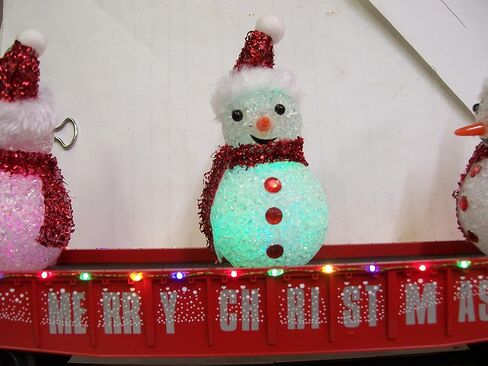 MTH O Gauge RED Christmas Holiday Gondola W/Lighted Snowmen in Kuwait