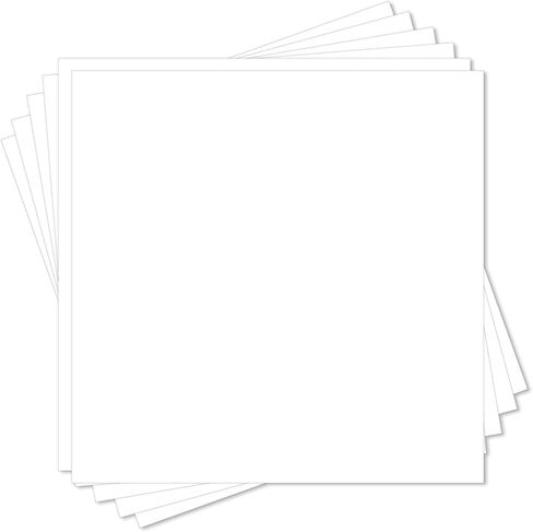 ورق بطاقات أبيض 12 × 12-24 ورقة، ورق بطاقات أبيض Goefun بوزن 80 رطل لصنع البطاقات، الكريكت، الحرف اليدوية، سجل القصاصات، ألبومات الصور in Kuwait