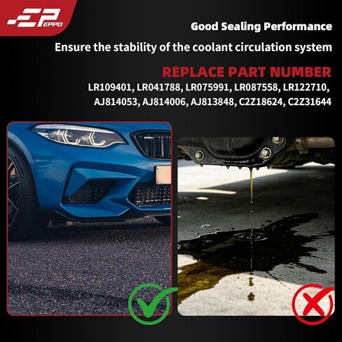 أنبوب سخان مياه مبرد المحرك الخلفي LR075991 لسيارة جاكوار XJ XE XF F-Type F-Pace رينج روفر سبورت/ديسكفري/فيلار LR4 3.0L V6 2013-2020 شاحن فائق استبدال LR122710 AJ814053 in Kuwait