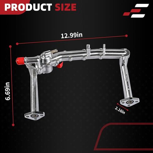 أنبوب سخان مياه مبرد المحرك الخلفي LR075991 لسيارة جاكوار XJ XE XF F-Type F-Pace رينج روفر سبورت/ديسكفري/فيلار LR4 3.0L V6 2013-2020 شاحن فائق استبدال LR122710 AJ814053 in Kuwait