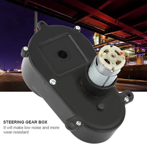 Steering Gear Box, Electric Motor Kid Ride Gear Box Steering Gear Box for Children Car (12V5600Rpm) in Kuwait