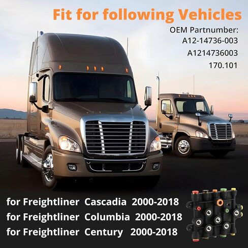 A12-14736-003 مشعب الهواء لـ Freightliner Cascadia Century Columbia 2000-2018 استبدال # A1214736003 A12-14736-002 170.1010 in Kuwait
