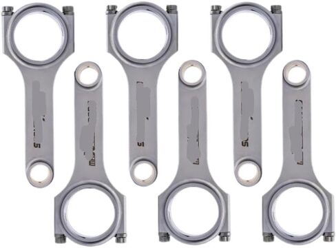 Connecting Rods 135mm EN24 Shot Peened Floating Pin Compatible with 328i 528i E36 E46 M52B28 Engines in Kuwait