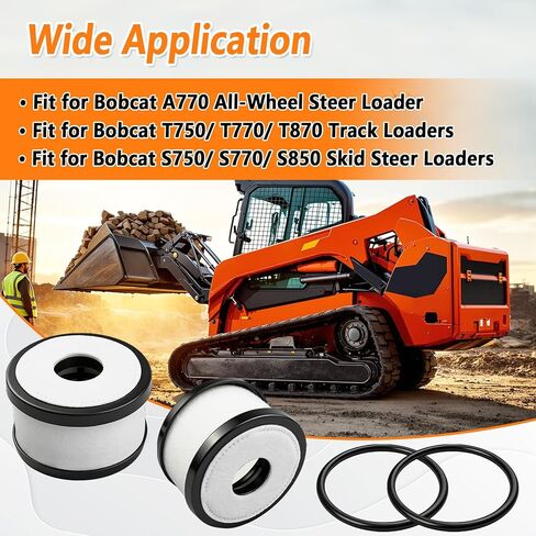 7024701 مرشح تهوية علبة المرافق مناسب لـ Bobcat A770 جميع العجلات S750 S770 S850 انزلاقية التوجيه T750 T770 T870 لوادر المسار 2 قطعة in Saudi Arabia