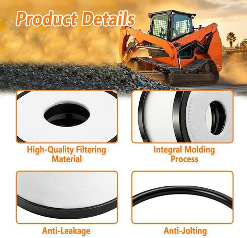 7024701 مرشح تهوية علبة المرافق مناسب لـ Bobcat A770 جميع العجلات S750 S770 S850 انزلاقية التوجيه T750 T770 T870 لوادر المسار 2 قطعة in Saudi Arabia
