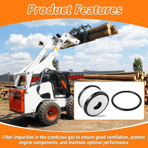 7024701 مرشح تهوية علبة المرافق مناسب لـ Bobcat A770 جميع العجلات S750 S770 S850 انزلاقية التوجيه T750 T770 T870 لوادر المسار 2 قطعة in Saudi Arabia