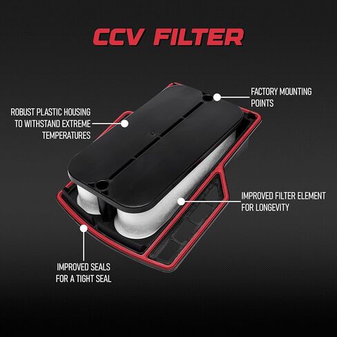 استبدال فلتر تهوية علبة كرنك المحرك CCV بواسطة إشعال AA - يستبدل 904-7904، CV50617، CV50634 - متوافق مع Freightliner، International، Kenworth، Peterbilt، فولفو - Cummins ISM، ISX in Kuwait