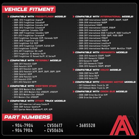 استبدال فلتر تهوية علبة كرنك المحرك CCV بواسطة إشعال AA - يستبدل 904-7904، CV50617، CV50634 - متوافق مع Freightliner، International، Kenworth، Peterbilt، فولفو - Cummins ISM، ISX in Kuwait
