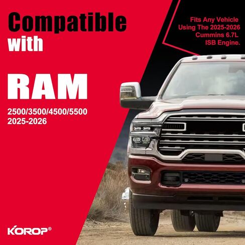 KOROP 6.7L Cummins CCV Filter Compatible with 2025 RAM 2500, 3500, 4500, 5500 Replaces CV54004, 68677813AA in Kuwait