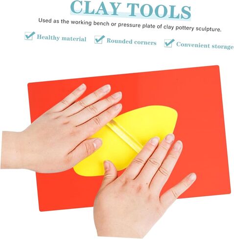 4pcs Plasticine Backing Board Handmade Craft Mat Boys and Girls Painting Station Non-Toxic Easy Clean in Kuwait