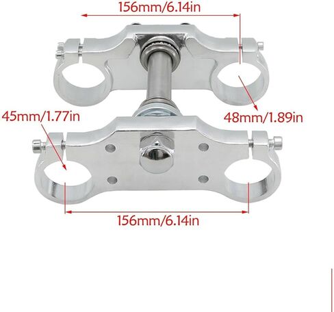 45/48 مللي متر شجرة أمامية ثلاثية 𝐅𝐨𝐫𝐤 𝐂𝐥𝐚𝐦𝐩 للدراجة الترابية حفرة SSR 110 125CC XR70 CRF70 CRF50 in Kuwait