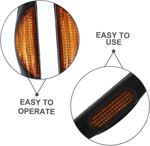 ibasenice Car Anti-Collision Pads for Vehicle Side Doors, Yellow Abs Material with Shock Absorption and Adhesive Features, Stylish Streamlined Appearance for Car Door Edge Protection in Kuwait