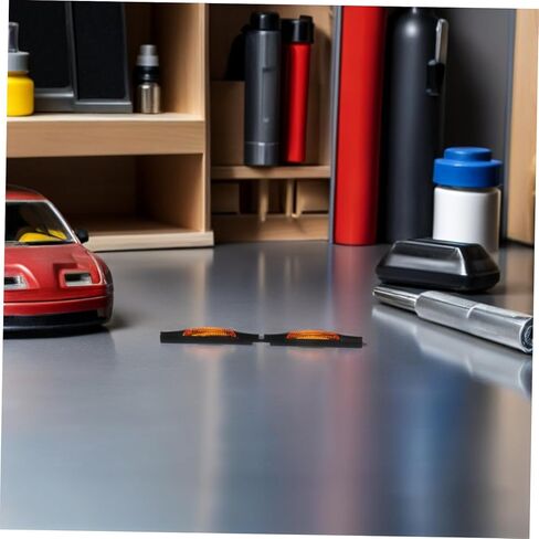 ibasenice Car Anti-Collision Pads for Vehicle Side Doors, Yellow Abs Material with Shock Absorption and Adhesive Features, Stylish Streamlined Appearance for Car Door Edge Protection in Kuwait