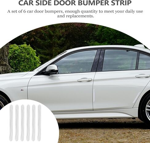 6pcs Car Door Anti Scratch Guards Strip Auto Protector Bumper for Vehicle Door Edge Collision Protection Automotive Exterior Accessories in Kuwait