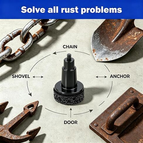 Wheel Hub Resurfacing Kit Rust Remover for Lug Studs Brake Rotors with 6 Cleaning Pads Fits 1/2 in Wrenches Electric Drills Car Maintenance Tool in Kuwait