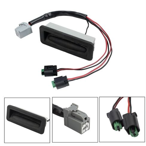 متوافق مع ديسكفري 3 4 LR015457 LR0735941PC غطاء صندوق السيارة الخلفي قفل التمهيد الإصدار مقبض الجذع التبديل الباب الخلفي زر فتح in Kuwait