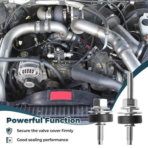 12 قطعة غطاء صمام المحرك الترباس جانب واحد طويل وقصير متوافق مع Ford 6.0 Powerstroke Diesel F250 F350 E350 E450 2003-2010 استبدال 4C3Z-6C519-AA in Kuwait