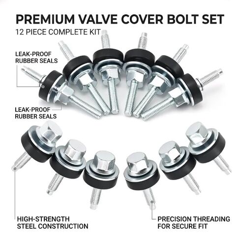 Valve Cover Bolt Complete Set One Side Long and Short 4C3Z-6C519-AA Fit for Ford 6.0 Powerstroke Diesel F250 F350 E350 E450 2003-2010 in Kuwait