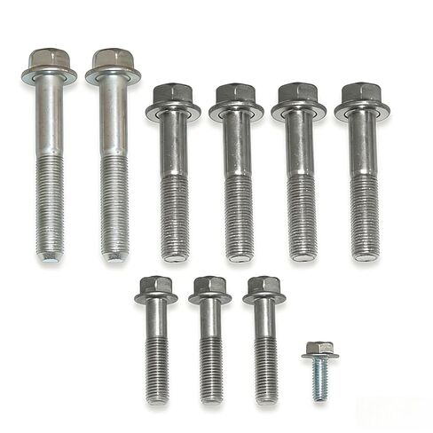 طقم براغي ناقل الحركة متوافق مع Honda K20 K24 Acura K Series K Swap 2.0 2.4 براغي المحرك الصلب المعدنية مجموعة مسامير مقاومة للصدأ، مقاومة للصدأ (سلسلة K) in Kuwait