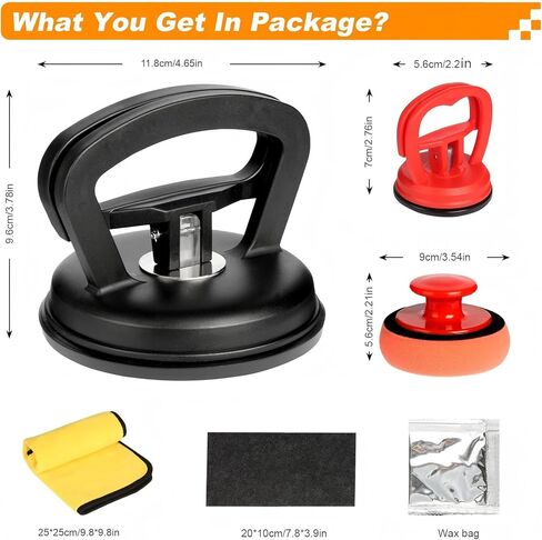 Dent Puller, 3 Pack Car Dent Puller, Dent Repair Suction Cups, Auto Body Dent Remover Tool for Car, Objects Moving in Kuwait