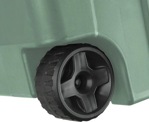 40-gallon plastic storage boxes with snap-on lids and handles, light green, 2-pack in Kuwait