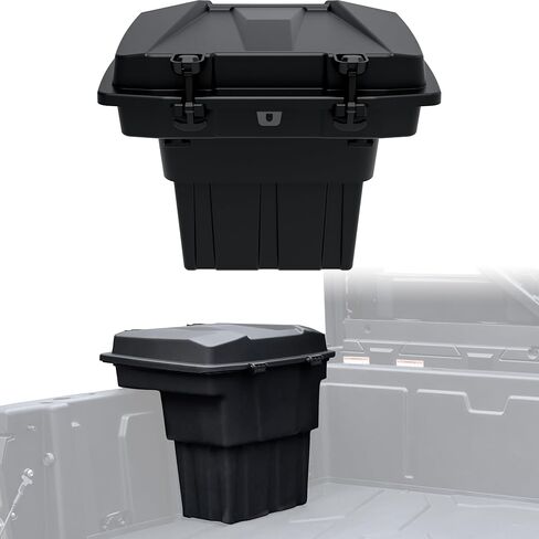 Rear Cargo Box for CFMOTO UFORCE 1000/1000 XL 2019-2025 Accessories, 20L Double Layer Removable Rear Bed Storage Box Tool Box Waterproof Poly Storage Bin in Kuwait