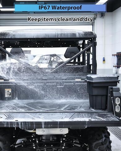 Rear Cargo Box for CFMOTO UFORCE 1000/1000 XL 2019-2025 Accessories, 20L Double Layer Removable Rear Bed Storage Box Tool Box Waterproof Poly Storage Bin in Kuwait